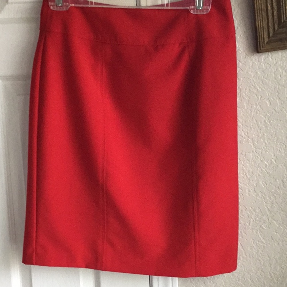 Vivid red classic skirt